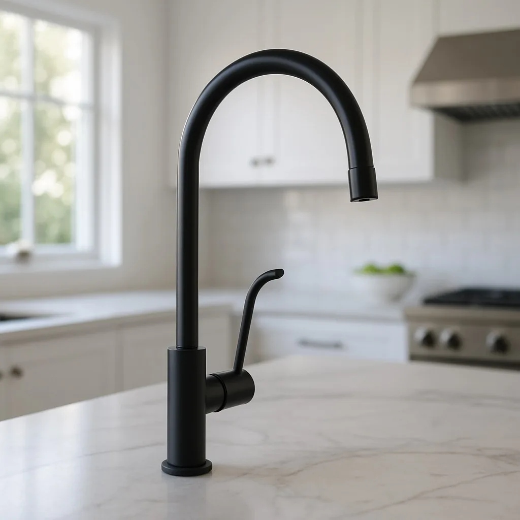 Matte black RO faucet